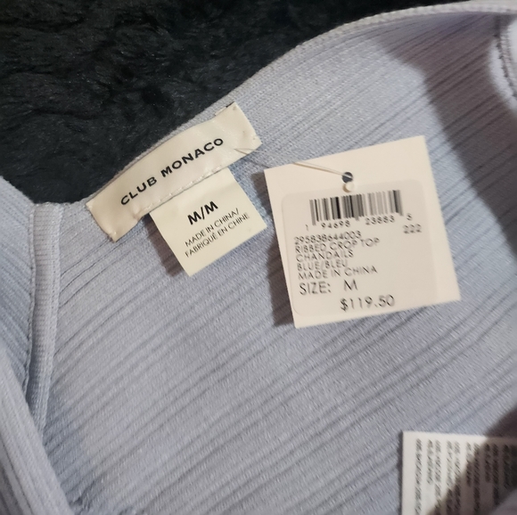 Club Monaco Ribbed Crop Top - Picture 6 of 7